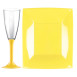 Vaisselle Jetable Extra Dur Jaune